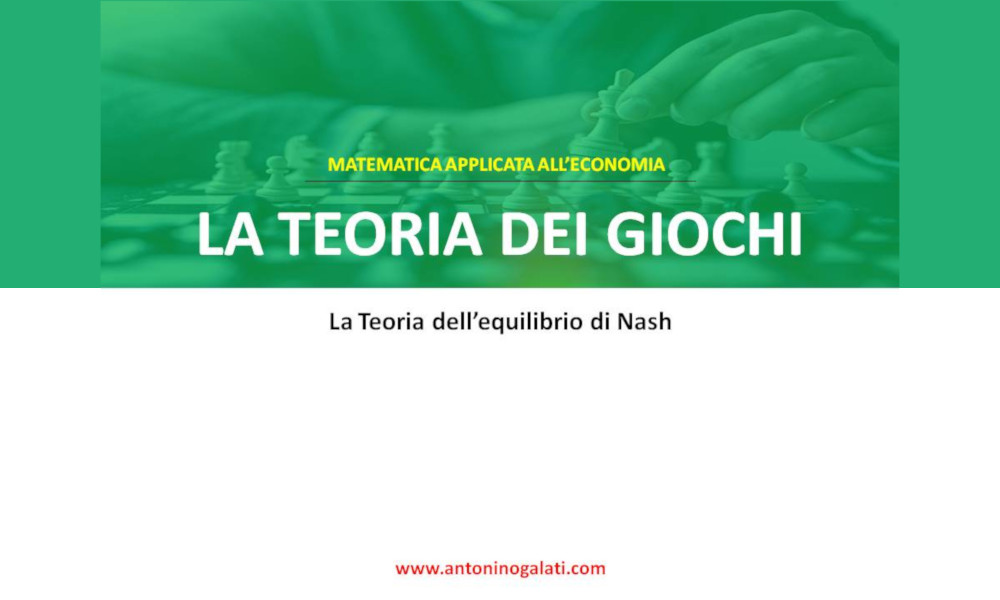 Teoria dei giochi - Slide1