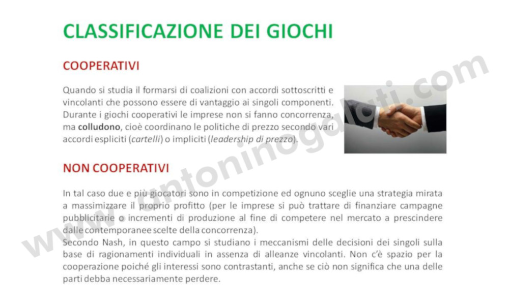 Teoria dei giochi - Slide3