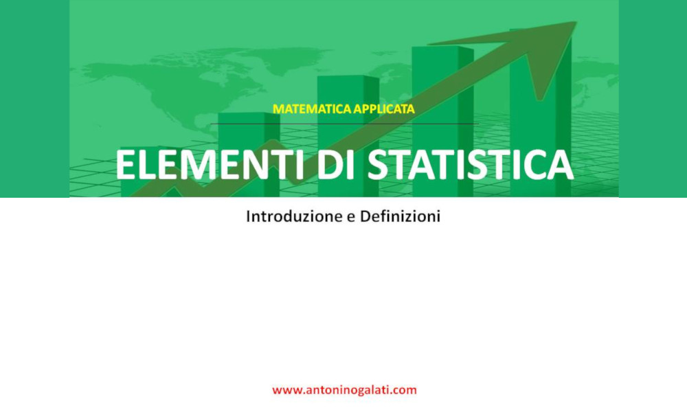 Statistica Descrittiva - Slide1