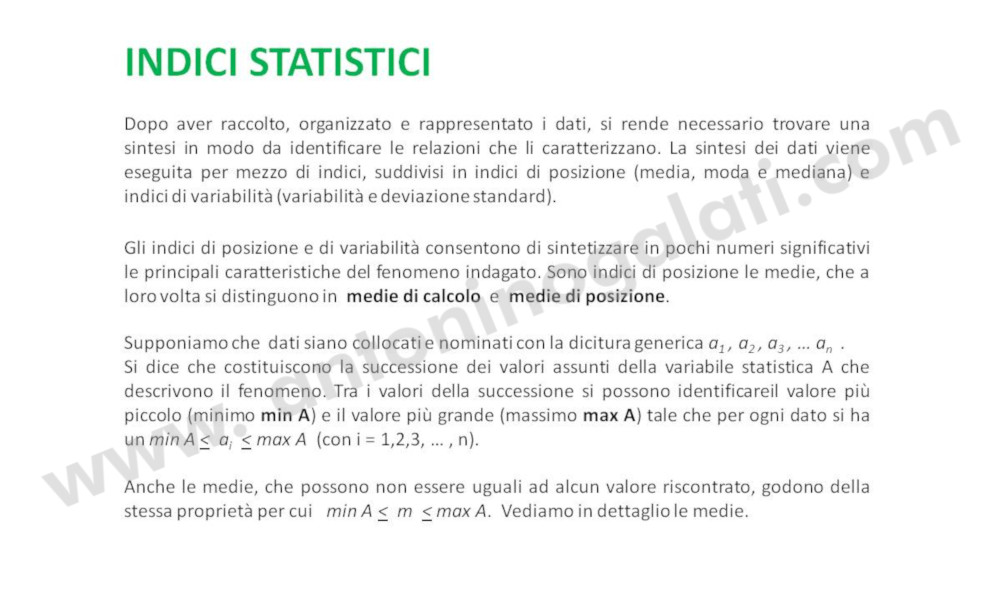 Indici statistici - Slide2