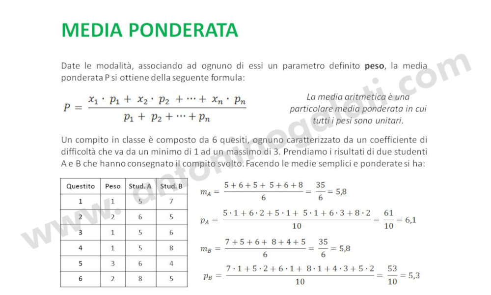 Indici statistici - Slide5